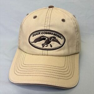 Duck Commander Hat Baseball Cap Hunting Mens OSFM Tan Brown Embroidered Logo